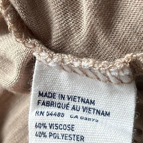 Tan American Eagle Outfitters Crop Top, Women's Large Brown Blouse, Backless Top - Picture 6 of 7